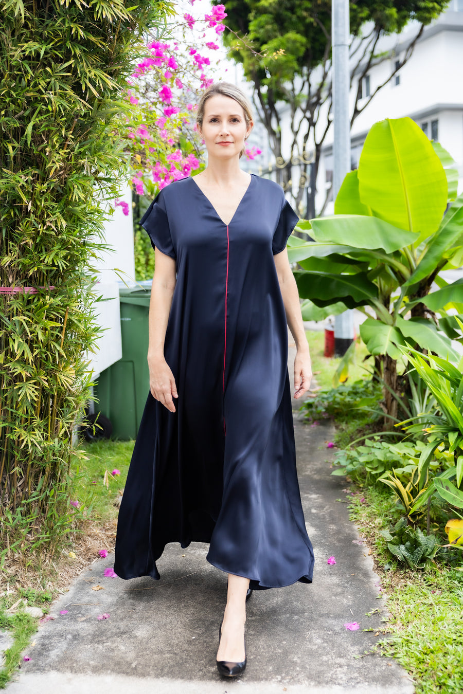 Wanderlust Midnight Blue & Plum dress