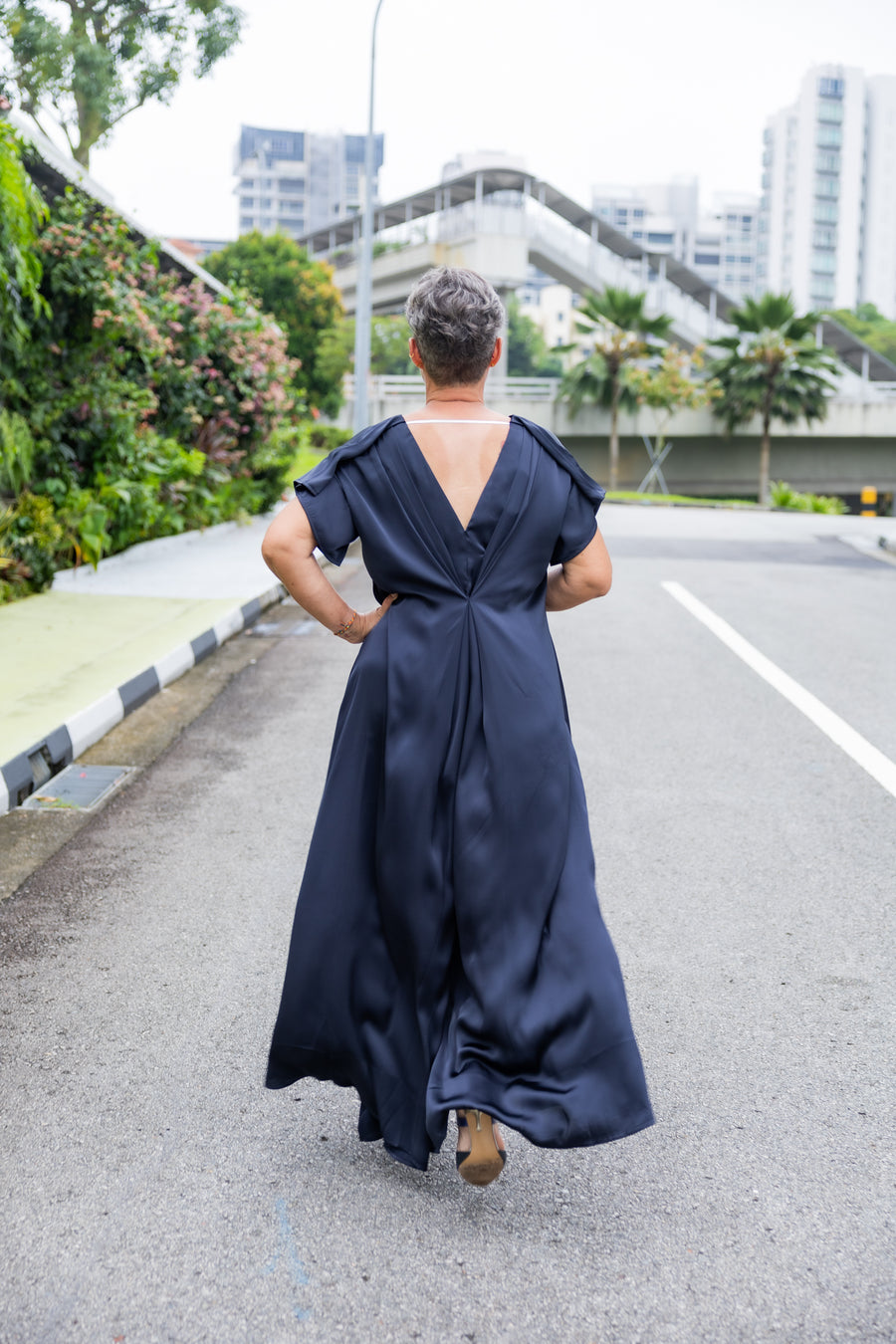Wanderlust Midnight Blue & Silver dress
