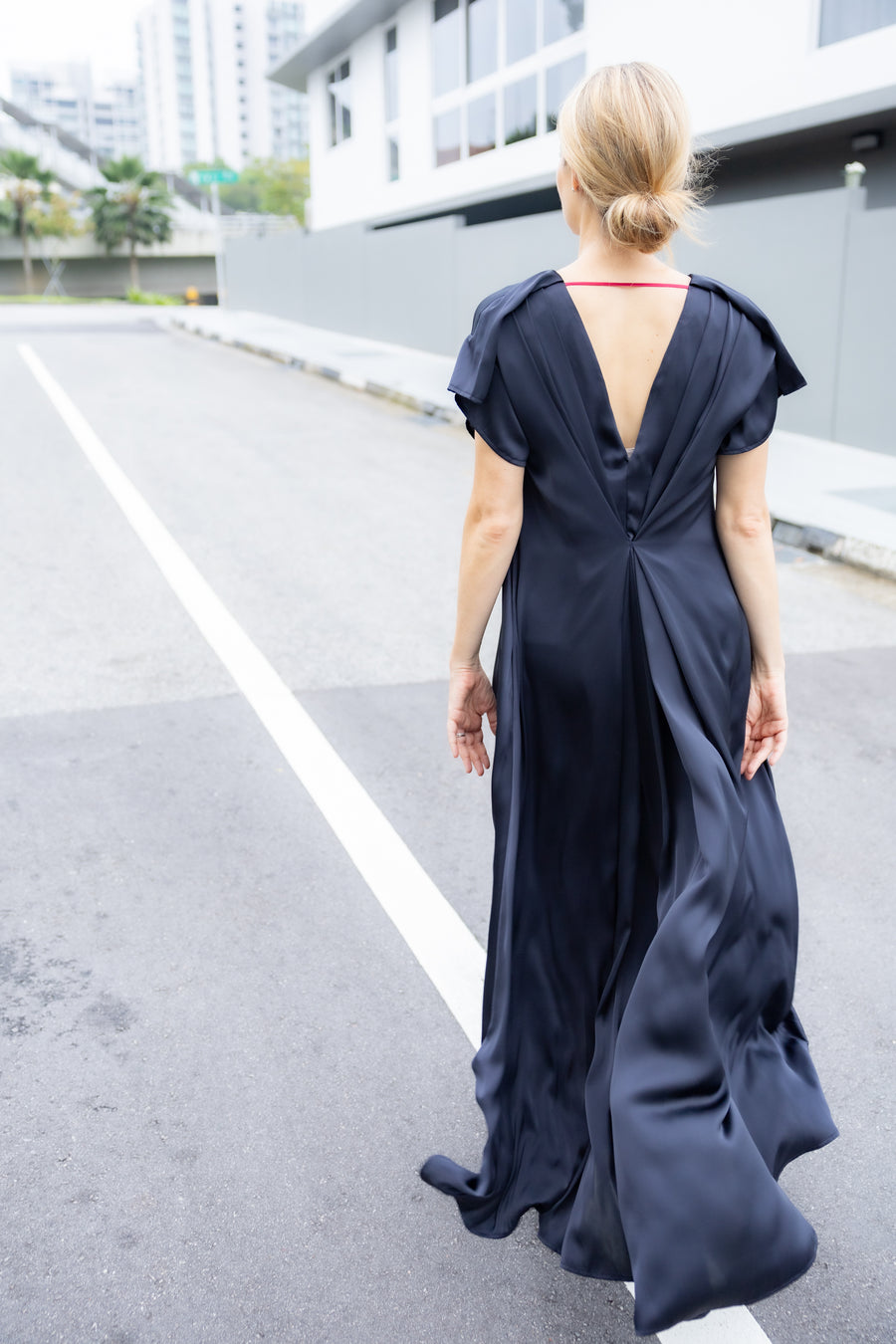 Wanderlust Midnight Blue & Plum dress