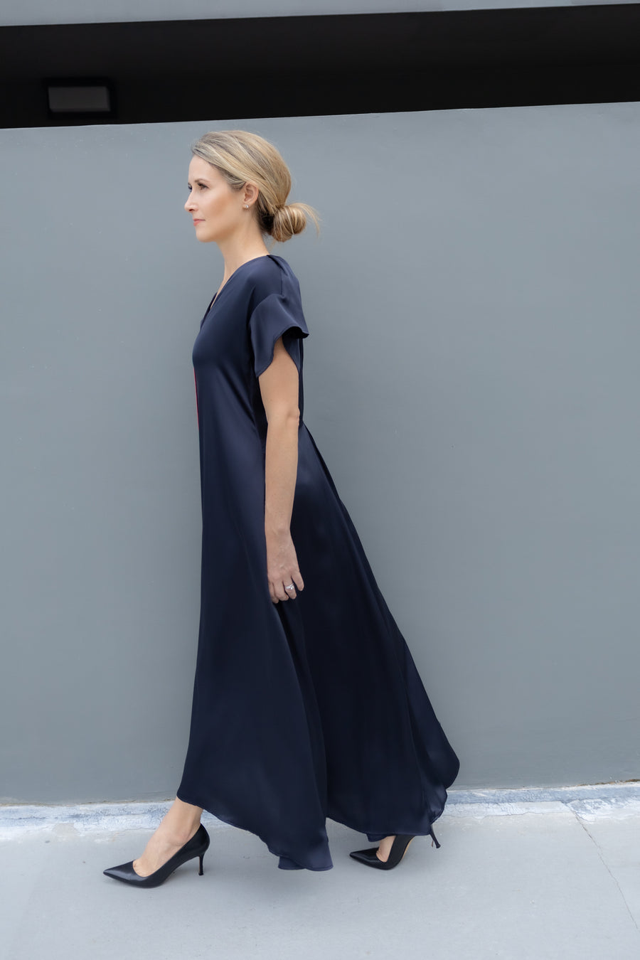 Wanderlust Midnight Blue & Plum dress
