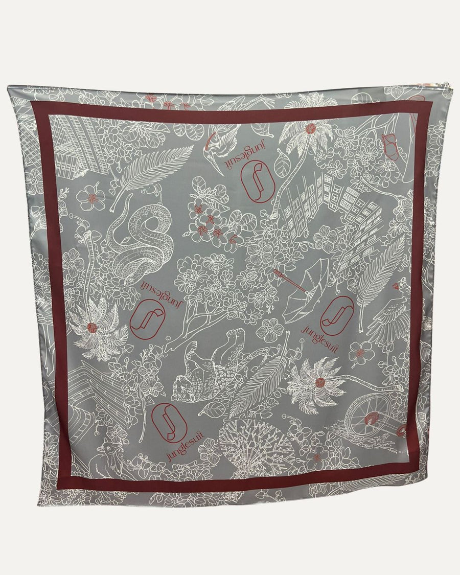 JS Iconic Singapore scarf - Chili Pepper