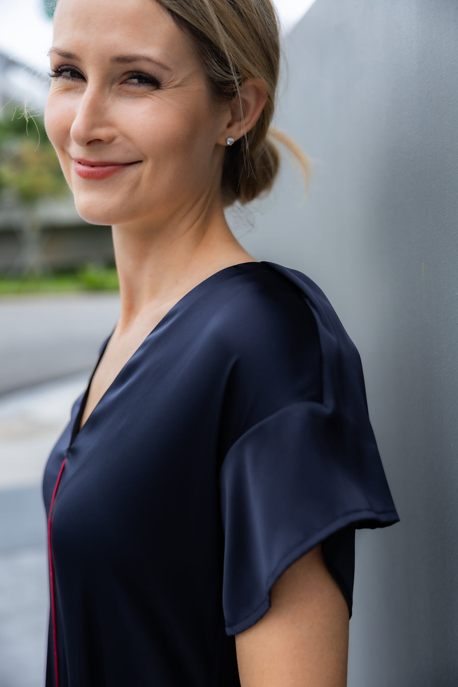 Wanderlust Midnight Blue & Plum dress
