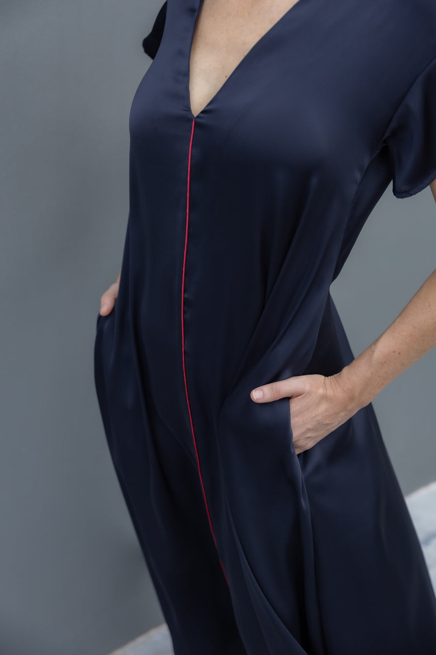 Wanderlust Midnight Blue & Plum dress