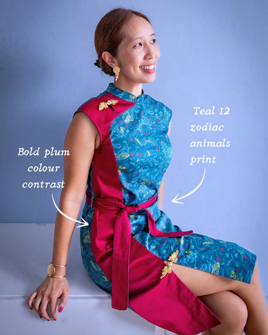 Wild Zodiac cheongsam dress