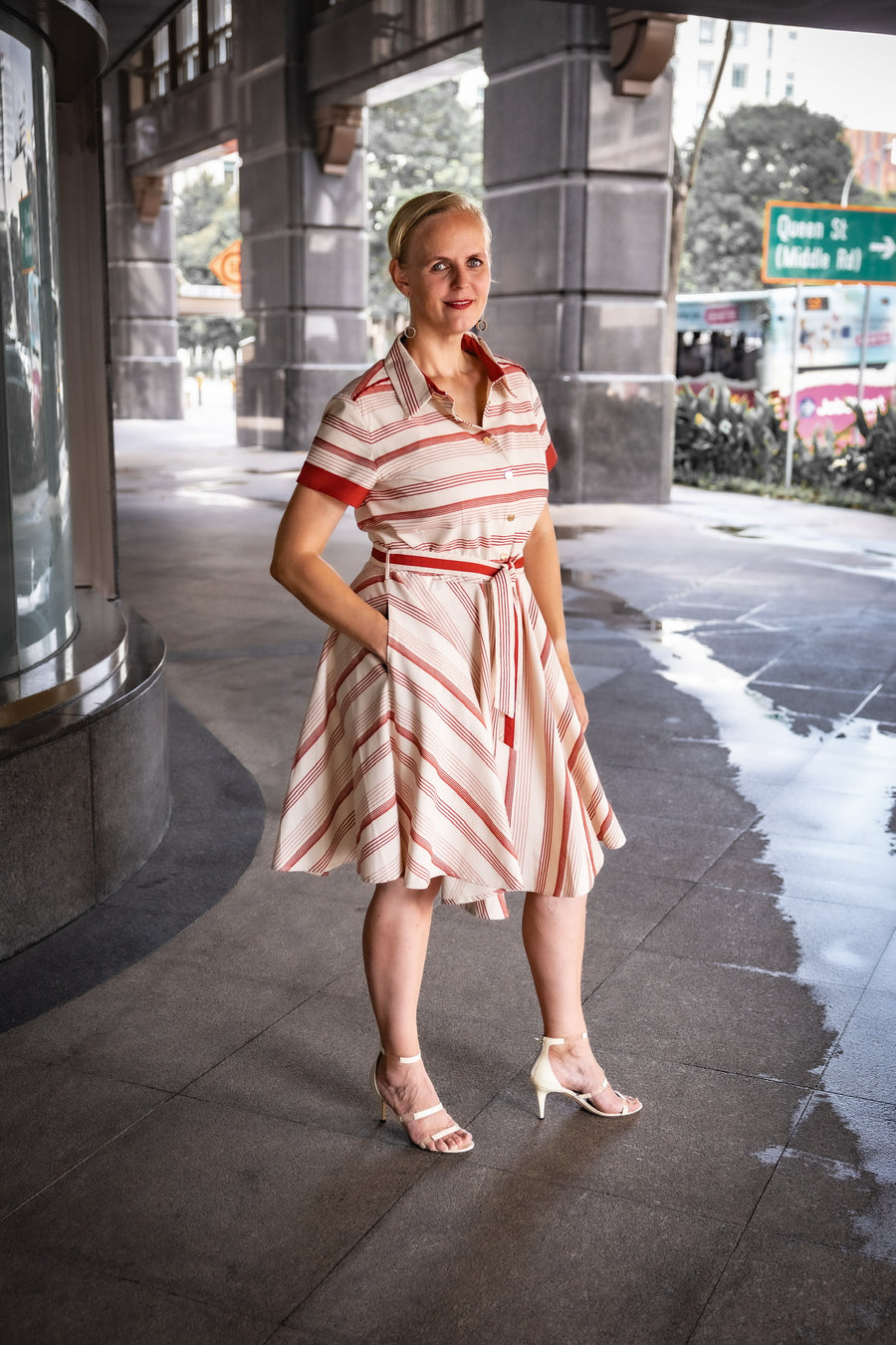 Cross The Line Stripes dress